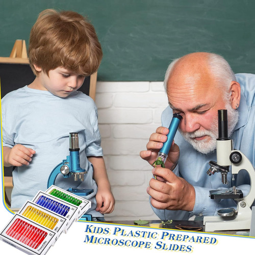 120 Piezas De Diapositivas De Microscopio Preparadas Para Ni