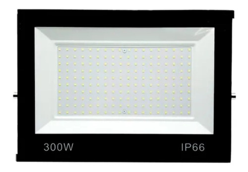 Refletor Led Smd 300w Holofote Prova Dágua Slim Mini Aaatop Cor da carcaça Preto Cor da luz Branco-frio 110V/220V