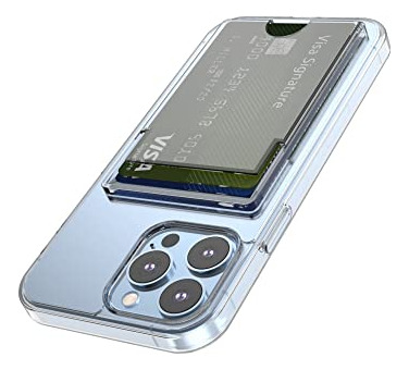 Funda Cartera Para iPhone 13 Pro Max Transparente Delgado Pi