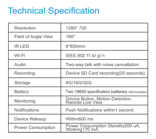 Timbre Inteligente Timbre De Video Timbre Inteligente Wifi