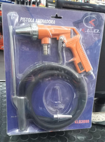 Imagen 4 de 4 de Pistola Arenadora Neumática Con Picos Y Manguera Kld3090