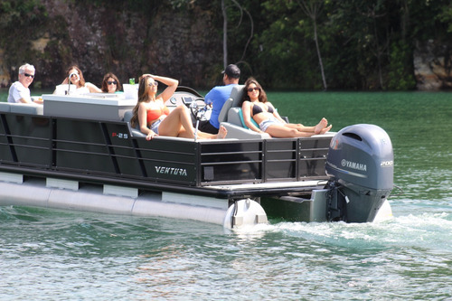 Lancha Ventura Pontoon 250 Zero V-cat Solara Fluvimar Vcat
