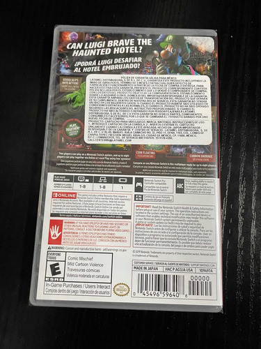 Imagen 2 de 5 de Luigis Mansion 3 Nintendo Switch