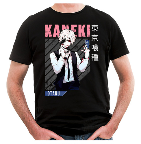 Remera Tokyo Ghoul Ken Kaneki 06 (negra:) Ideas Mvd