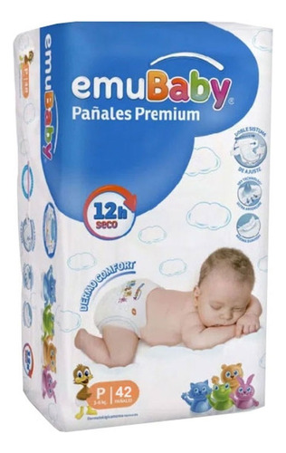 Pañales  Emubaby Premium - Talla P - 42 Uds. Tamaño Pequeño (p)