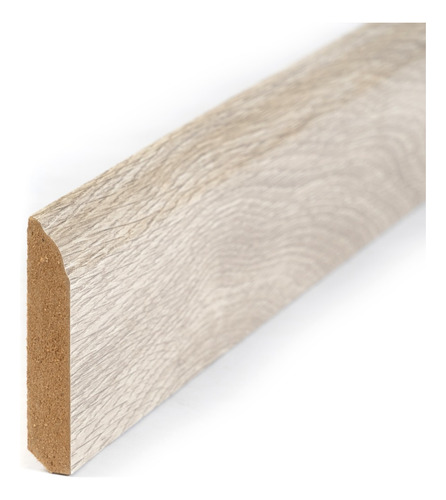 Zocalo Piso 2.4m Largo Mdf Curves 8cm Altura X Unidad