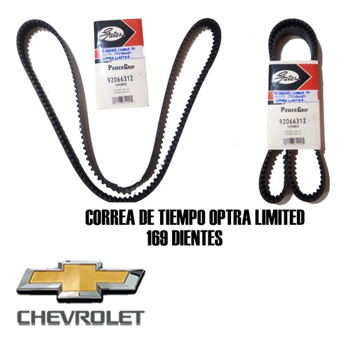 Correa De Tiempo Optra Limited 169 Dientes