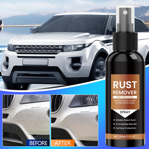 Eliminador De Óxido R Para Coches, 30 Ml Con Esponja Y Paño