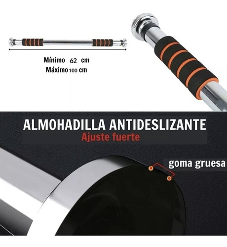 Barra Fitness Horizontal Brazos Musculosos Abdominales Acero