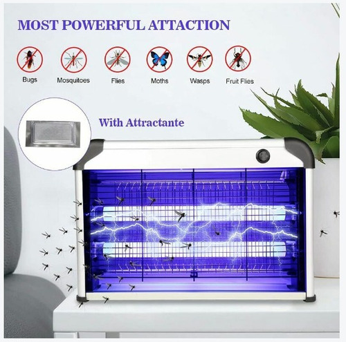 Imagen 3 de 7 de Electrocuta Atrapa Elimina Mata Mosca Mosquito Electrico