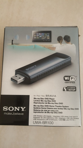 Adaptador Wi-fi Internet Sem Fio Sony Usb Uwa-br100 Wireless