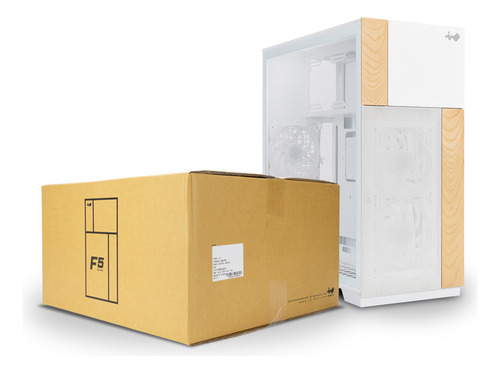 Gabinete Gamer Inwin F5 Full Tower C/templado E-atx Usbc Wh Color Blanco