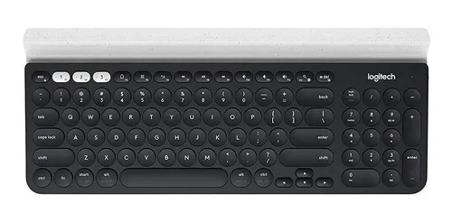 Teclado inalámbrico Logitech K270 QWERTY español color negro