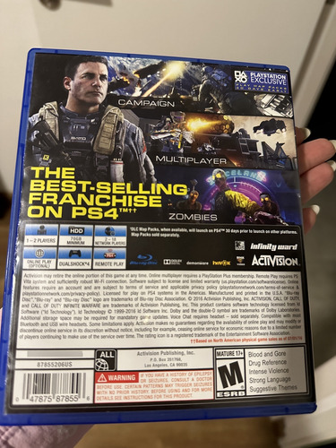 Call Of Duty Video Juego Ps4 (Usado)
