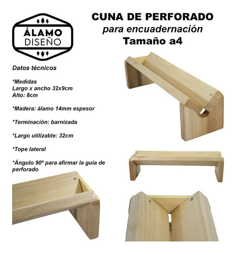 Kit K2 Prensa A4+cuna A4 Con 2 Guías +punzón +plegadera