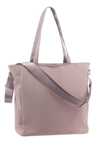 Cartera Evora Amayra Q Acabado De Los Herrajes Níquel Color Rosa Correa De Hombro Rosa Diseño De La Tela Liso