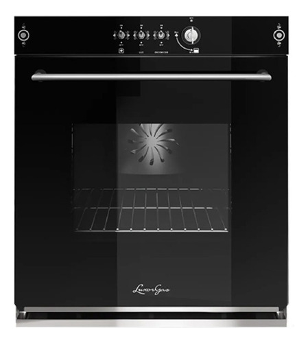 Horno De Empotrar Negro Luxor Gas Multigas Country 55 Cm