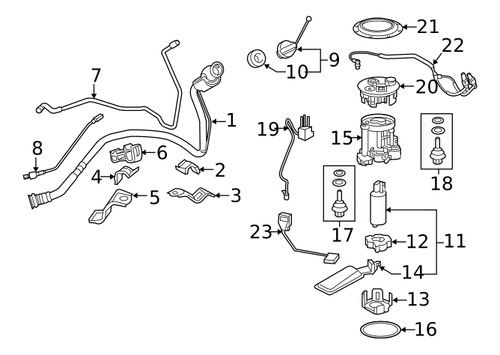 Tapa Bomba Gasolina Lexus Rx450 2017 3.5 V6