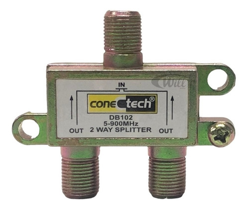 Divisor De Antena 1 Entrada E 2 Saídas (5-900mhz)