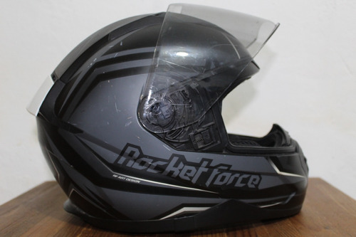 Casco Integral Rocket Force Shadow Negro S-91