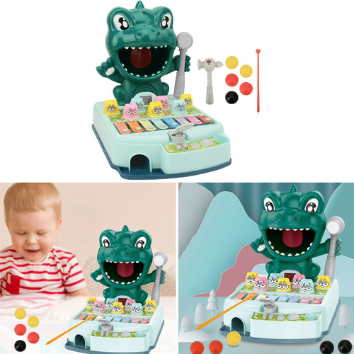 Imagen 7 de 9 de Hamster Juego Aprendiendo Juguetes Dinosaurio Verde