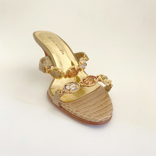 Sandalias Verano Taco Bajo Via Augusta Mujer (Usado)
