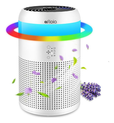 Purificador De Aire Para Dormitorio Con Luz Y Aroma Para Ofi Color
