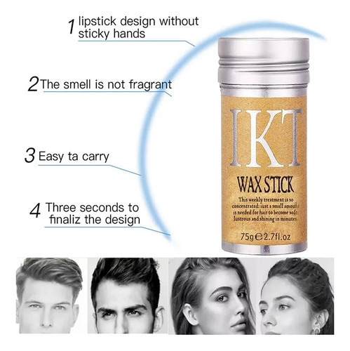 Wax Bar For Hairstyles With Strong Finish And Fixation, P
