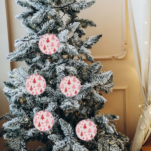 Adornos Acrílicos 2d Con Colgante De Árbol De Navidad En Z