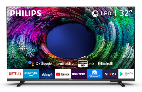 Imagen 1 de 8 de Smart Tv 32¨ Philips Android Hd 32phd6917/77 + Bluetooth