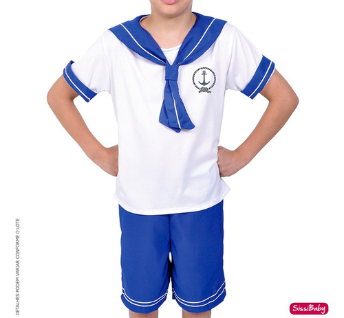 Fantasia Infantil Menino Marinheiro Escola Dia Das