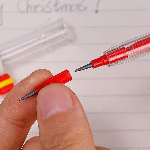 Lápices De Dibujos Animados Navideños Sin Afilar, 5 Unidades