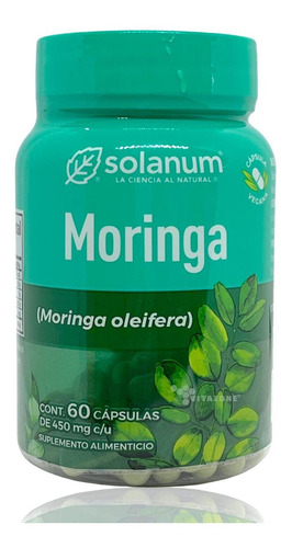 Moringa 60 Cápsulas Vegetales Solanum