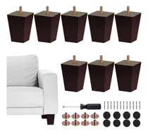 Comprar Juego De 8 Patas Cuadradas De Madera Maciza Repuesto Sofa