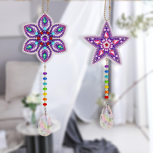 Pack-2 Diy 5d Llaveros Kits Decorativos Disfrute De