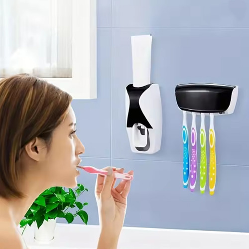 Dispensador Automático De Pasta De Dientes Con Soporte Para