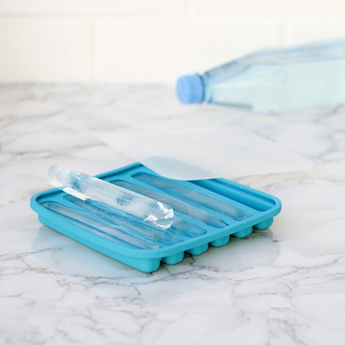 Hielera 6 Barritas De Silicona Con Tapa Silicosas Libre Bpa. Turqueza
