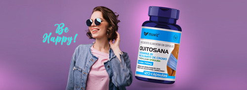 10 - Quitosana C/ Psyllium + Picolinato E Spirulina Muwiz