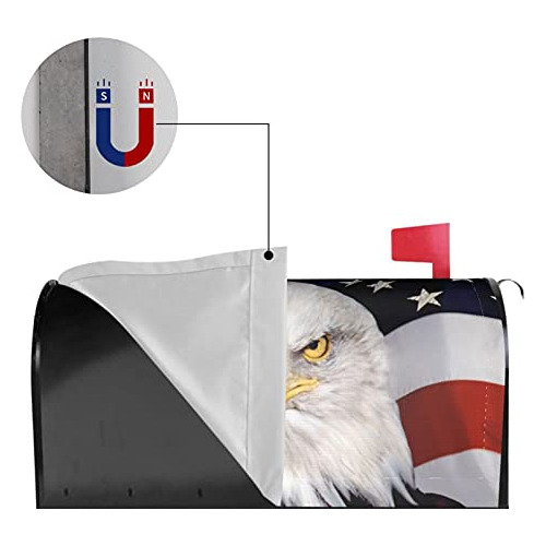 4th Of July Mailbox Cover Memorial Day Eagle American F...