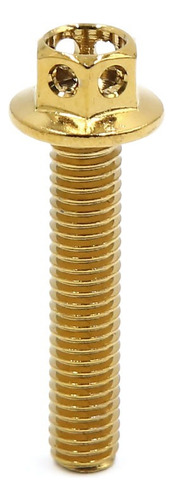 6 Kit Tornillos Para Autos 37x12mm Gold Titanium Alloy