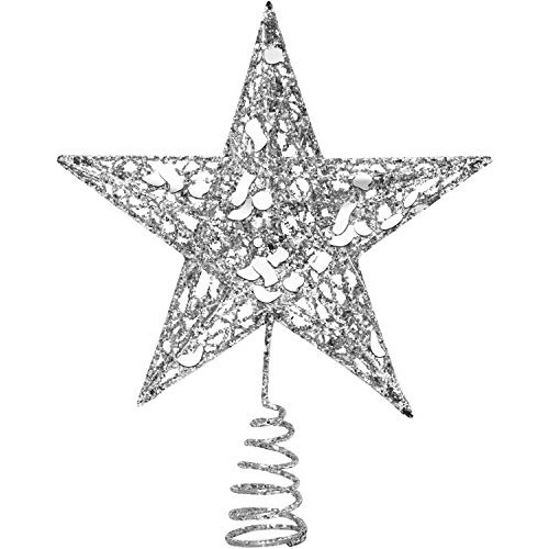 Estrella De Parte Superior Del Árbol De Navidad Purpur...