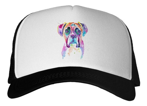 Gorra Perro Boxer Art Watercolor