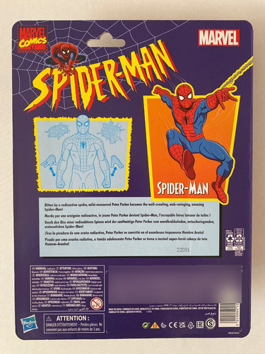 Spiderman Retro Animated Series Marvel Legends Walmart Exclu (Usado)