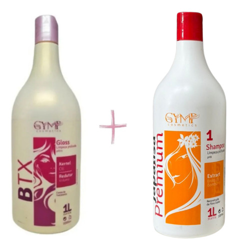 Btox Capilar Gymp Cosméticos 1lt Btx + Shampoo Anti Resíduos