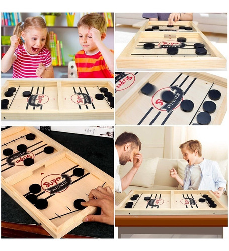 Juego Interactivo De Hockey /catapulta  Para Padres E Hijos 