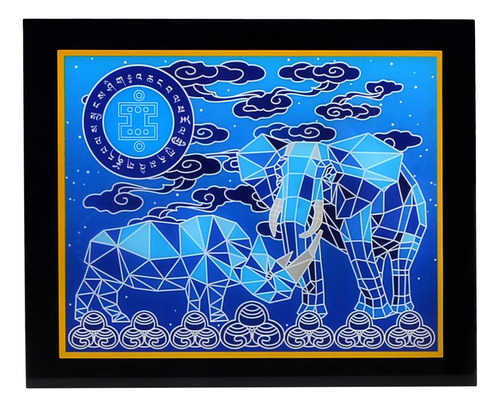 Fengshuisale 2023 Antirrobo Violencia Placa Elefante Azul