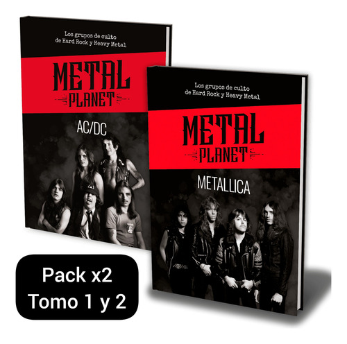 Pack X2 Libros Metal Planet: Ac/dc Y Metallica. Tapa Dura