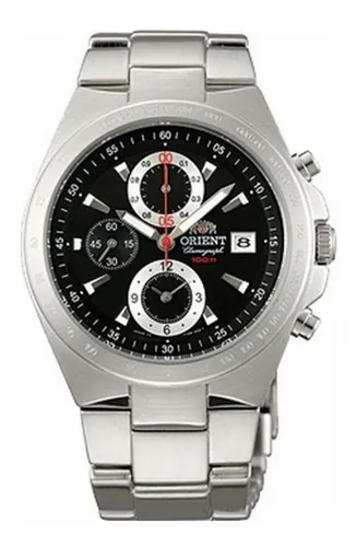 Reloj Orient Cron grafo 100 Mts Sumergible Ctt0m001b