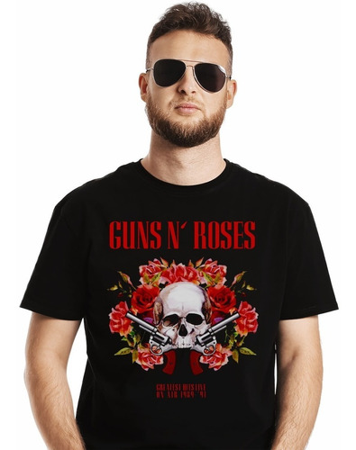 Polera Guns N Roses Greatest Hits Live Rock Impresión Direct