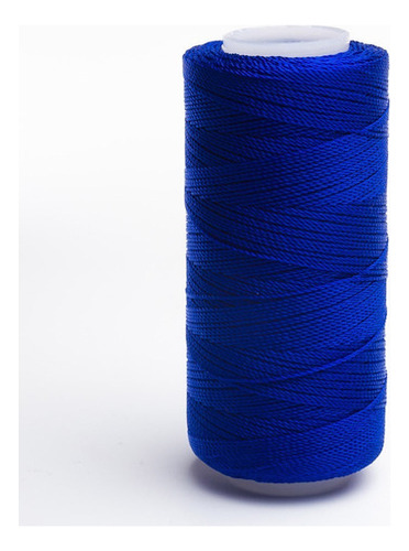 Caja 6 Pzs Hilo Crochet Nylon Sedificado Selanusa Color Azul Fuerte